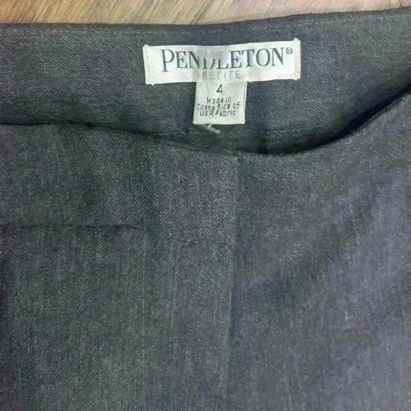 Pendleton Women’s wool slacks Size 4 color gray - Picture 3 of 7